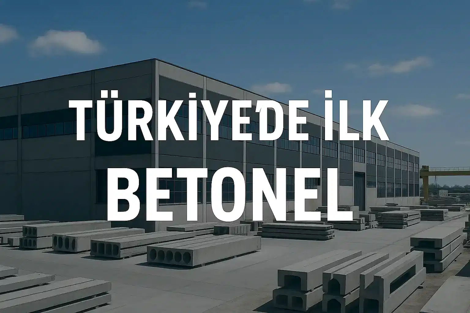 Türkiye de ilk Betonel 
